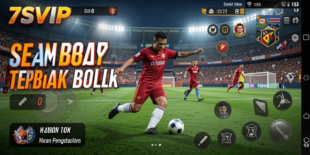 Tampilan gameplay menarik dari 7SVIP dengan aksi sepak bola yang mendebarkan.