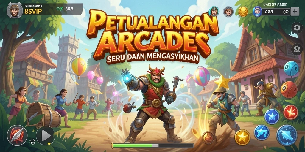 Tampilan gameplay 8SVIP yang mendebarkan dan penuh warna.