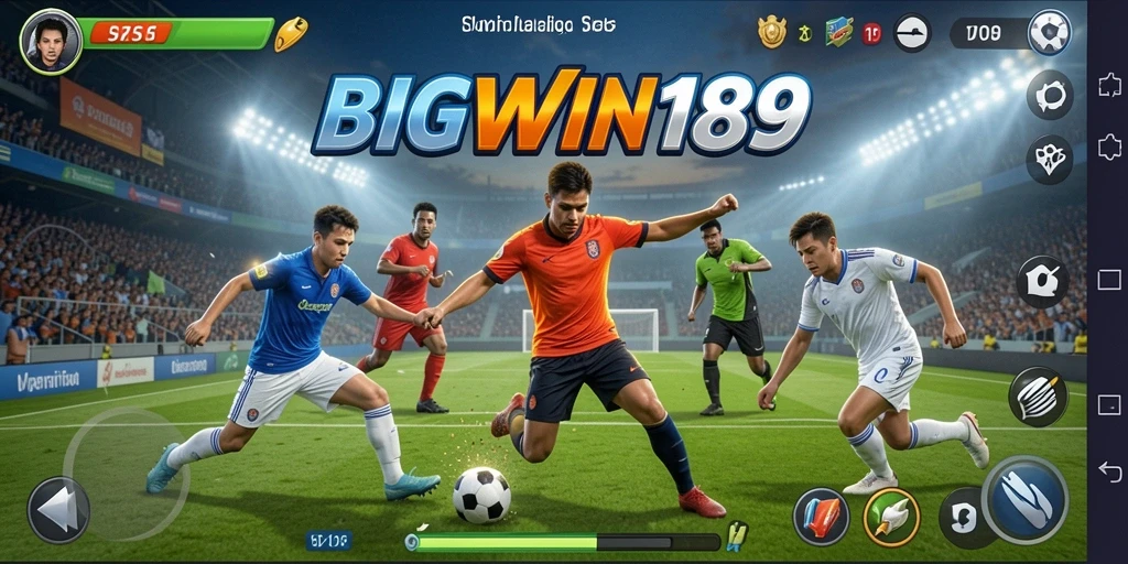 Tampilan seru gameplay BIGWIN189 dalam dunia olahraga.