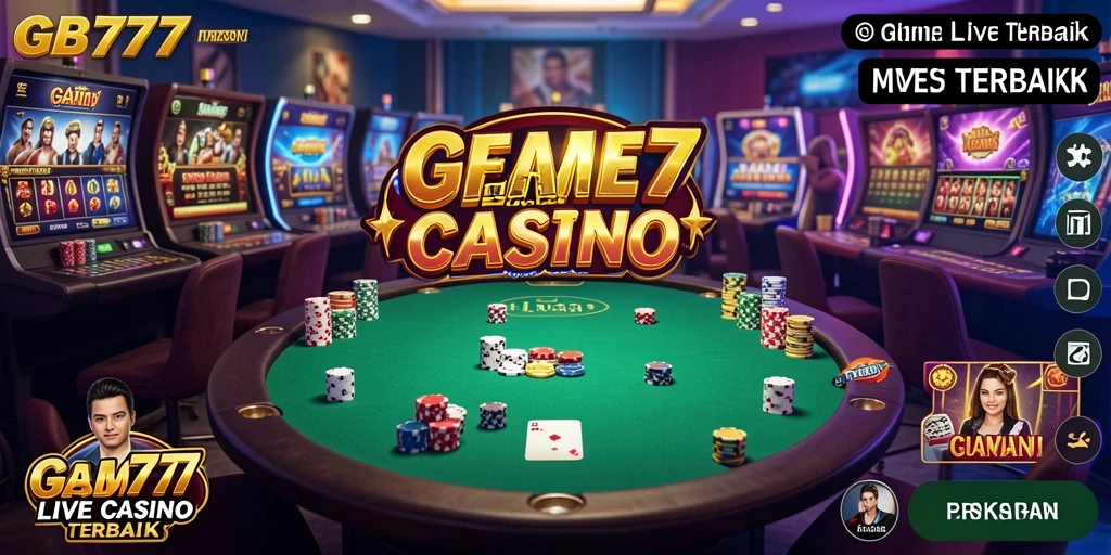 Tampilan permainan Live Casino yang mendebarkan dan interaktif dari GB777.