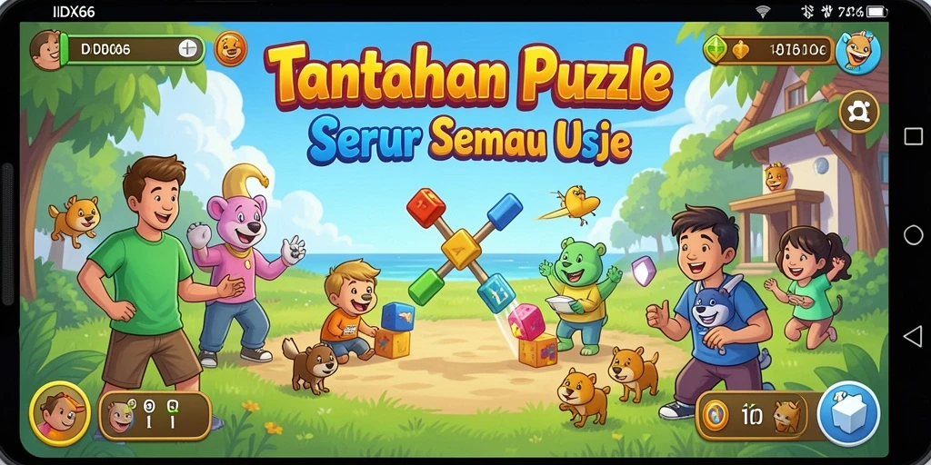 Tampilan gameplay menarik dari IDX66 dengan tantangan puzzle yang seru.