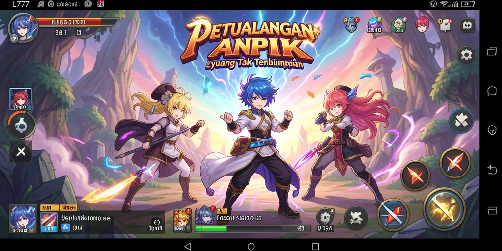 Tampilan gameplay L777 yang penuh aksi dan karakter yang menawan.