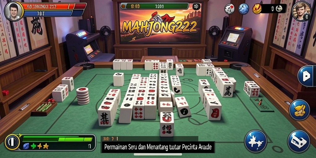 Screenshot gameplay <strong>MAHJONG222</strong> menampilkan keseruan dalam mencocokkan ubin.