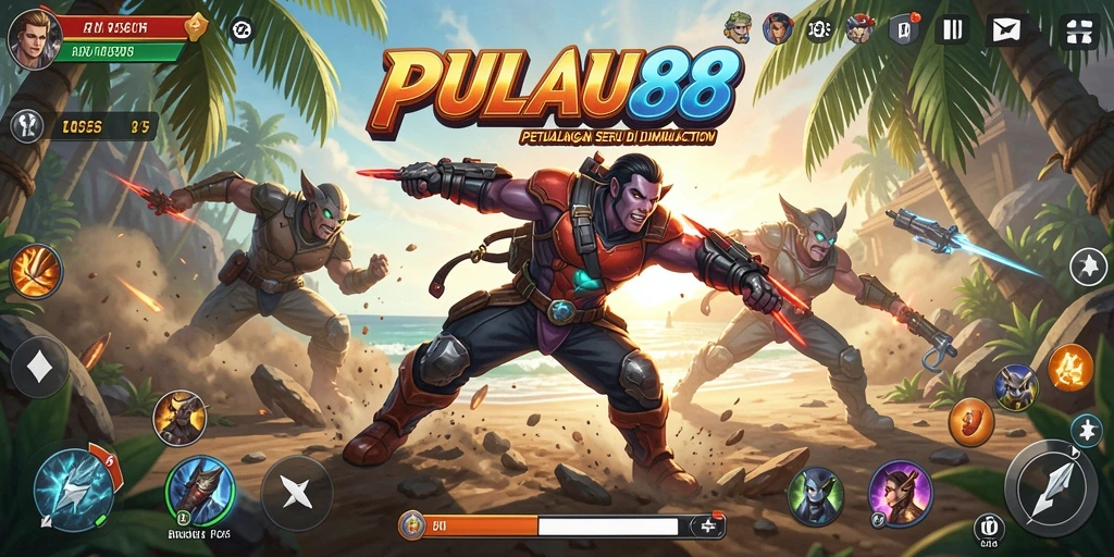 Tampilan gameplay seru dari PULAU88 yang menampilkan aksi berintensitas tinggi.