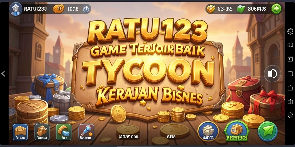 Tangkapan layar utama gameplay <strong>RATU123</strong> yang menunjukkan pembangunan bisnis dengan strategi yang brilian.