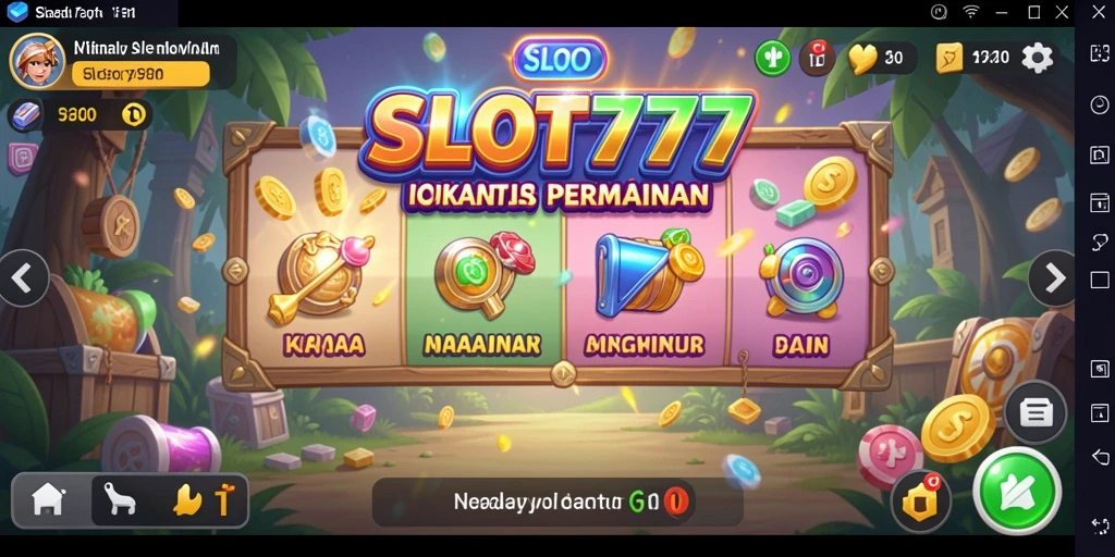 Tampilan grafis menawan dalam permainan Idle SLOT777.