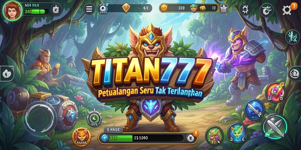 Gameplay seru dari TITAN777 dengan berbagai petualangan menanti.