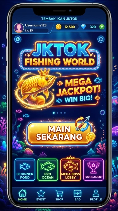 Menu kategori aplikasi jktok untuk kemudahan navigasi.